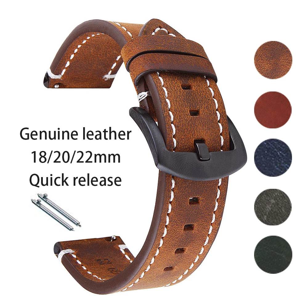 Seiko Watches Smartwatch - Cinturino per orologio in vera pelle