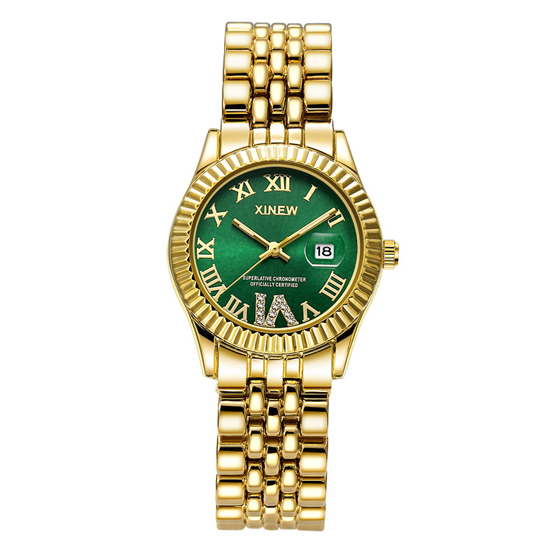 Minimalist Thin Watch - Orologio da donna d'oro di grande