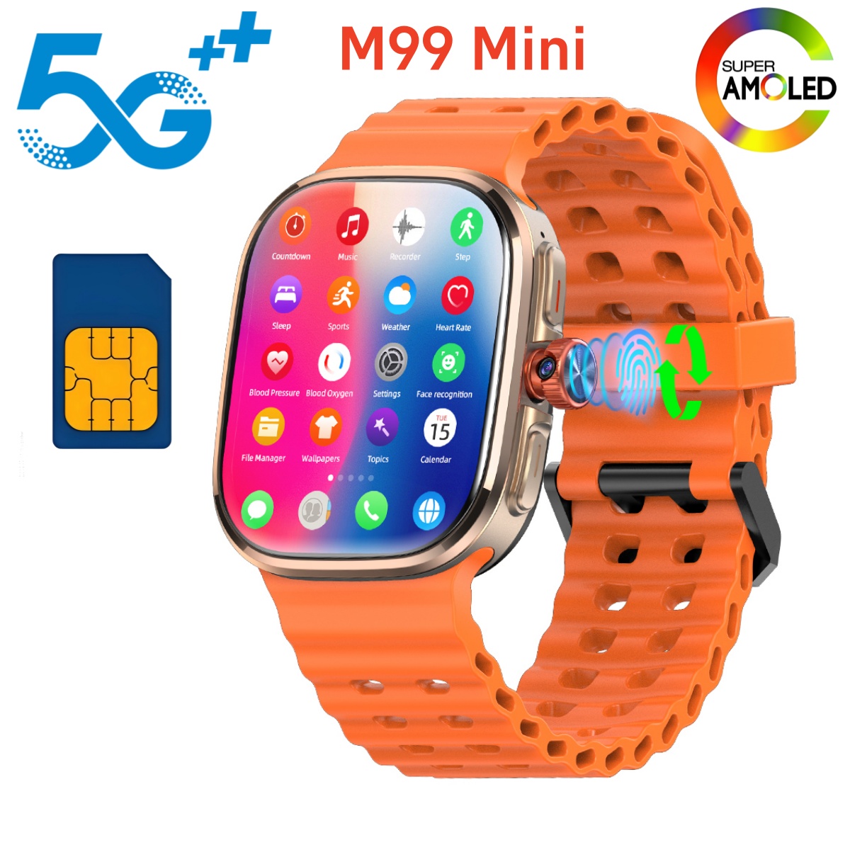 Smartwatch Nothing Watches - M99 Mini Smartwatch 5G Android 13.0