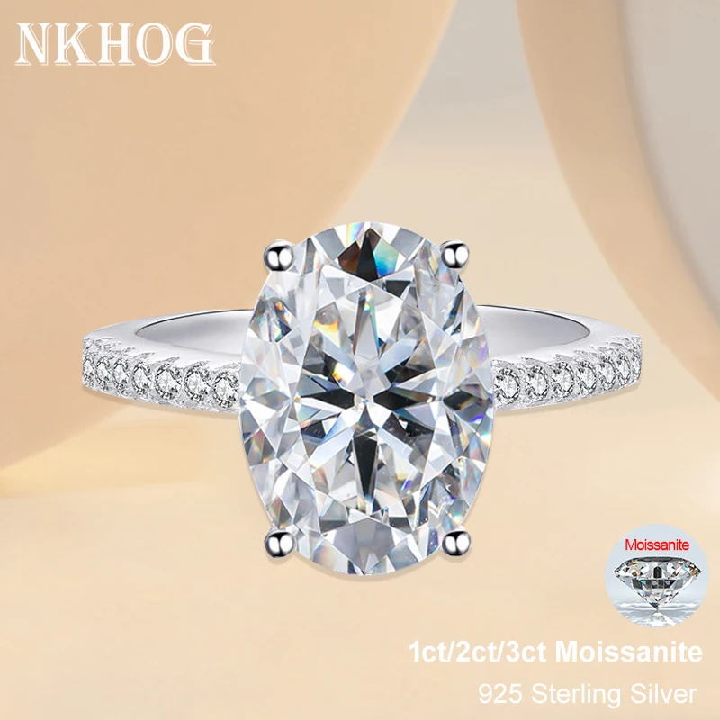 Vs Smartwatch - NKHOG 1ct 2ct 3ct Ovale Moissanite