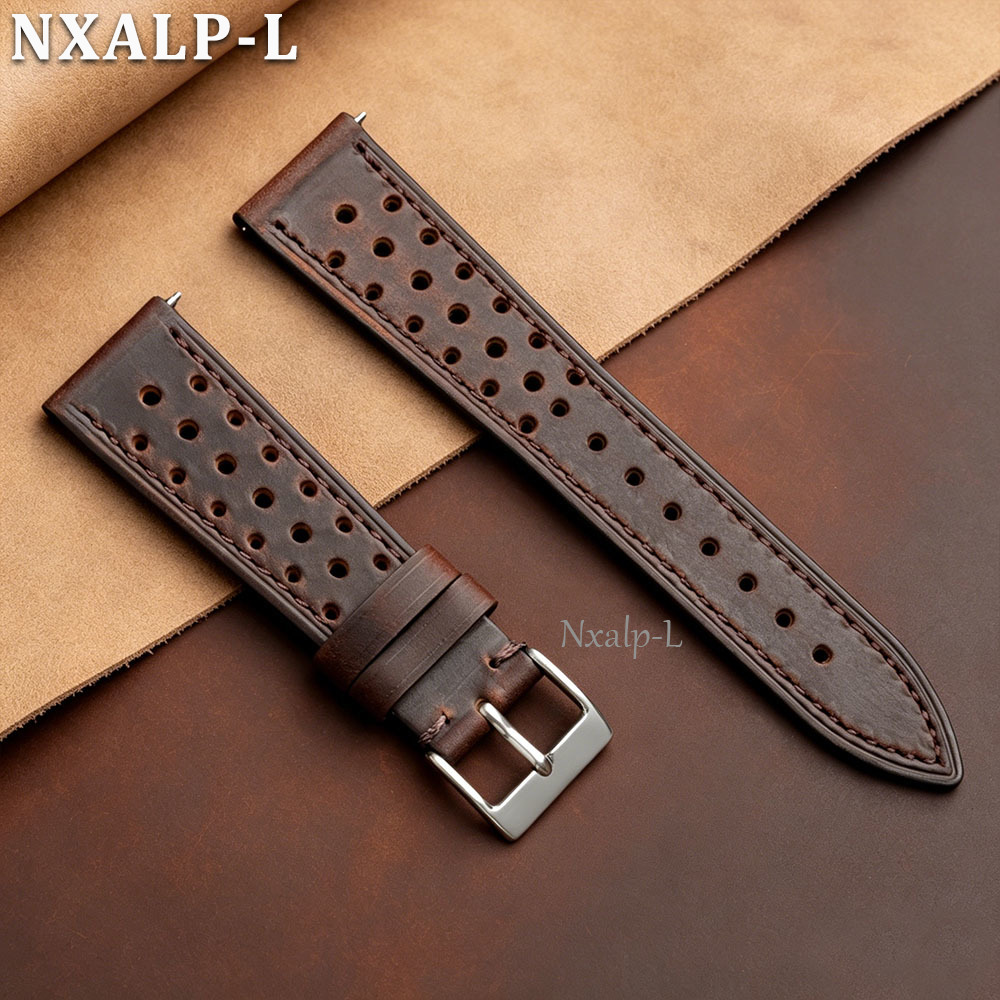 Seiko Watches Smartwatch - Cinturino Vintage in Pelle Bovina Traspirante