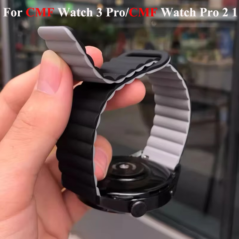 Smartwatch Nothing Watches - Cinturino magnetico in silicone da 22