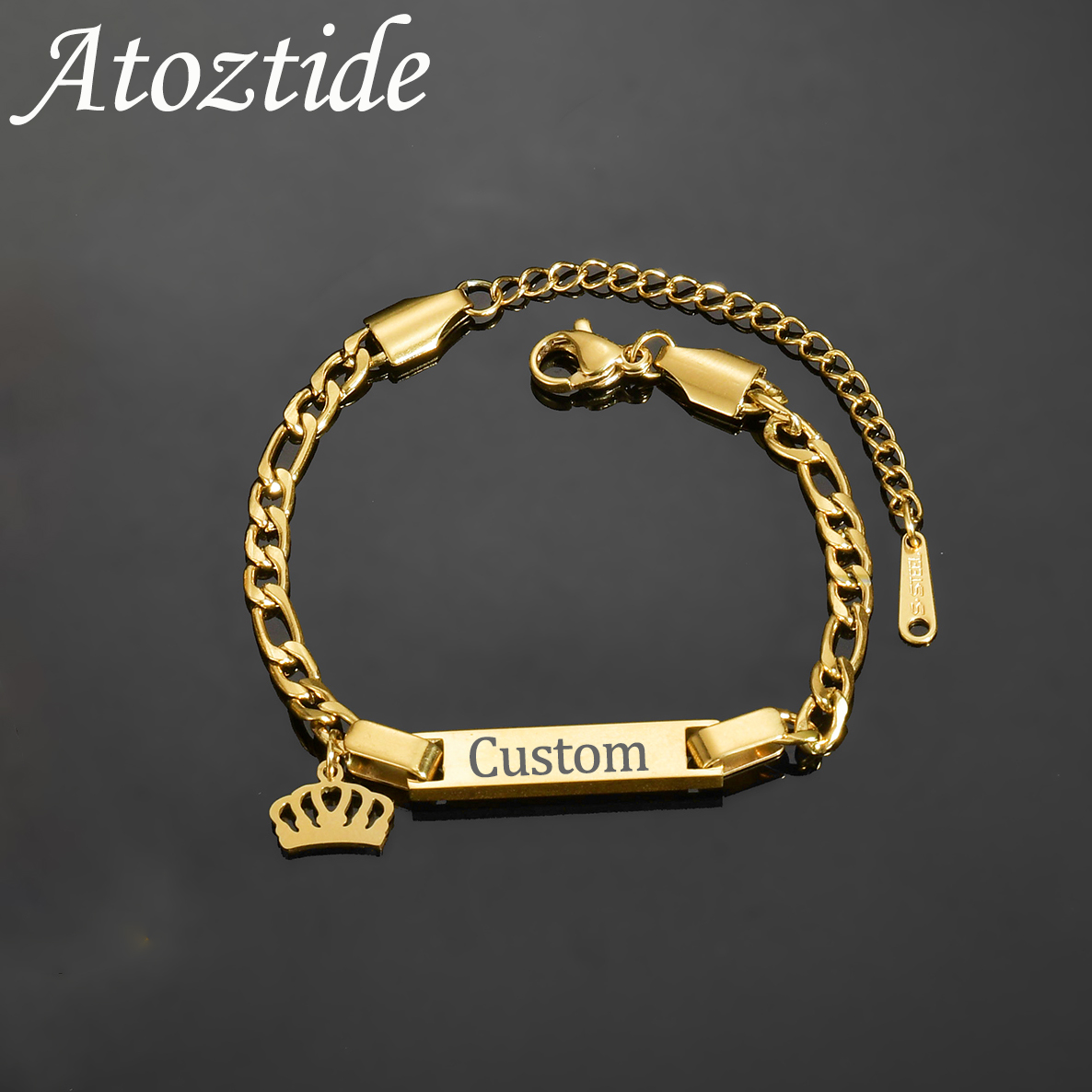 Bracelet Link Remover - Atoztide Bracciale con nome inciso personalizzato