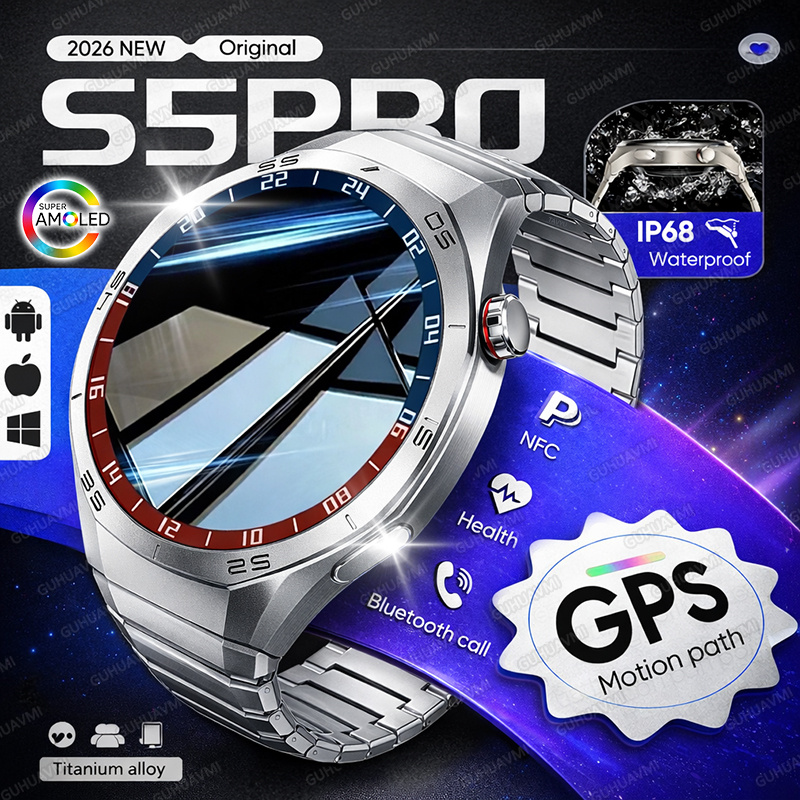 Smartwatch Premium Watches For Men - Nuovo Smartwatch GPS 2026 per Uomo