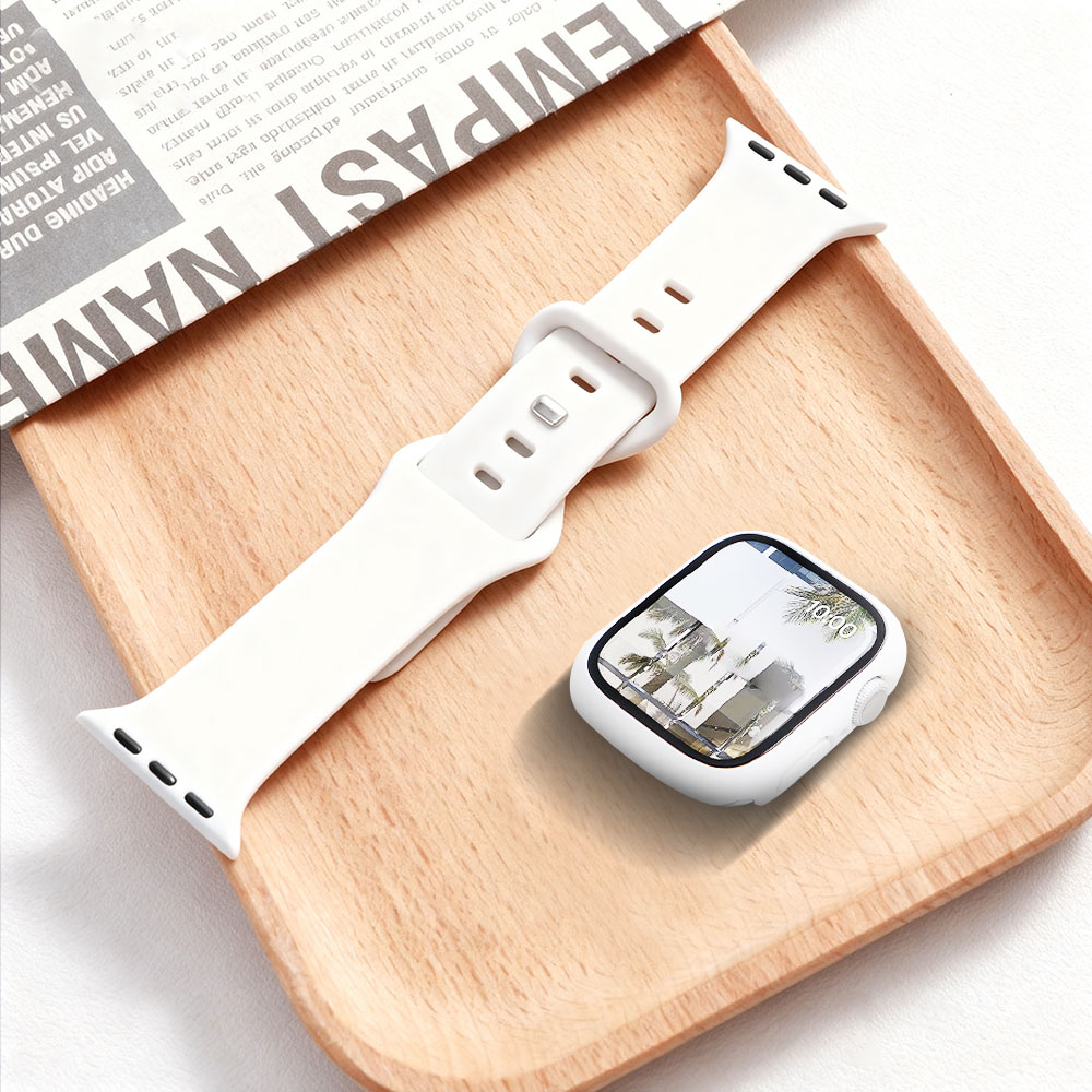 Silicone Sport Band - Vetro + Custodia + cinturino per