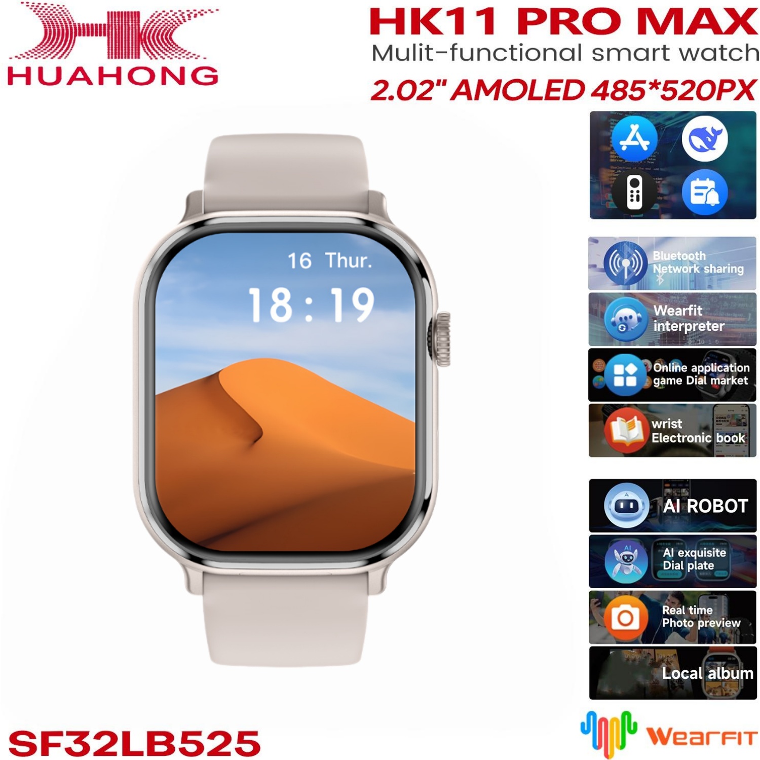 Heart Rate Gps Watch - Smartwatch HK11 Pro MAX Originale con
