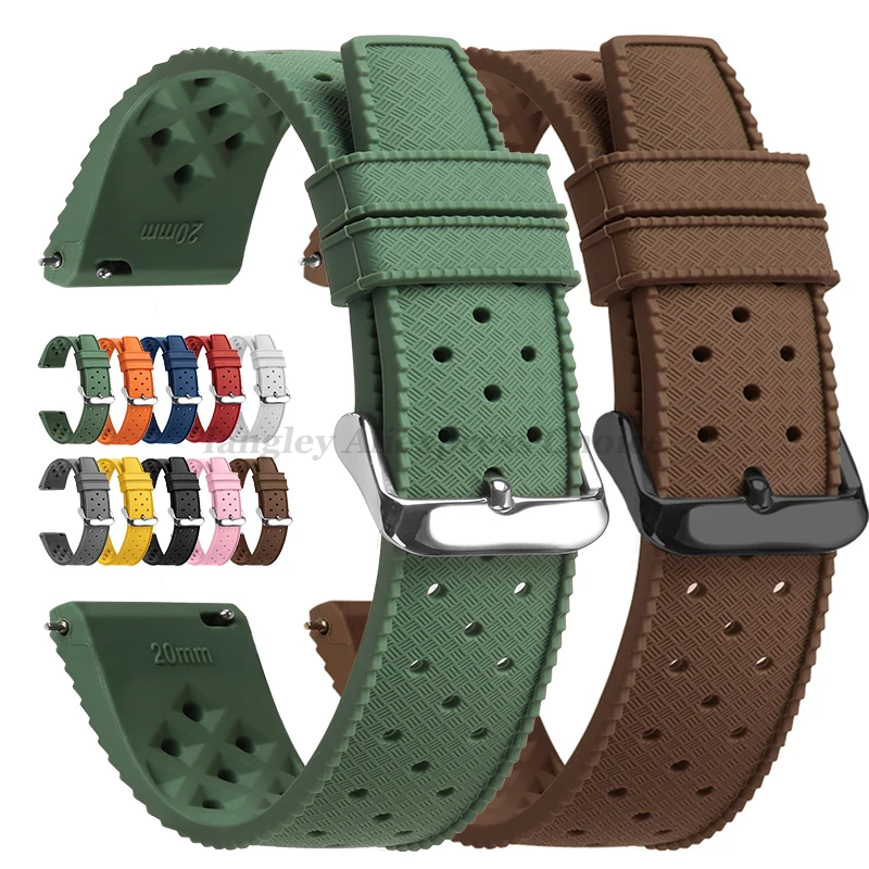 Seiko Watches Smartwatch - Cinturino per orologio in silicone tropicale