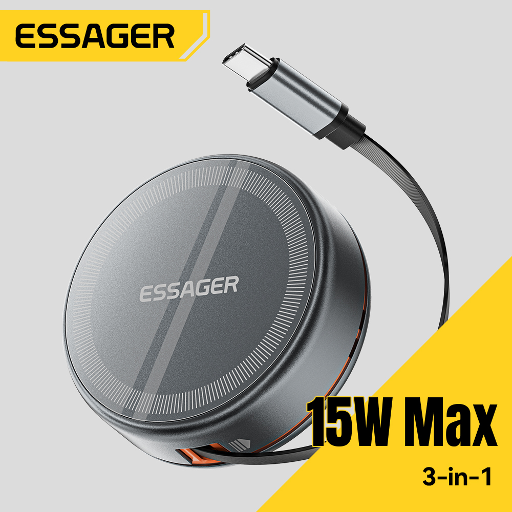 Smartwatch Watches For Iphone - Essager 15W 3 in 1 caricabatterie