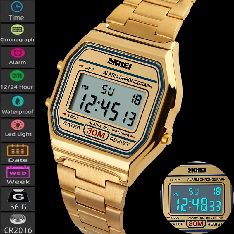 Tide Watch Surf - Skmei Bracciale digitale unisex Orologi Cinturino