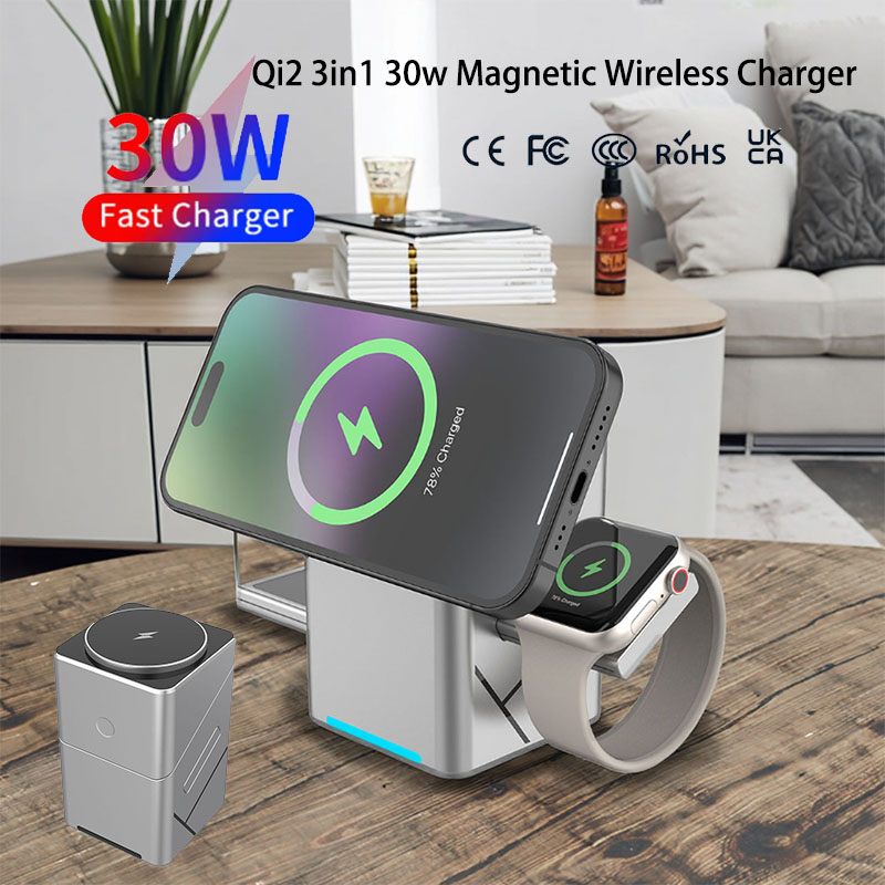 Smartwatch Watches For Iphone - Caricatore Wireless Magnetico Rotante Touch 15W