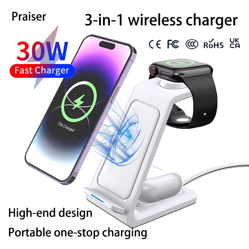 Smartwatch Watches For Iphone - Base di ricarica wireless 3 in