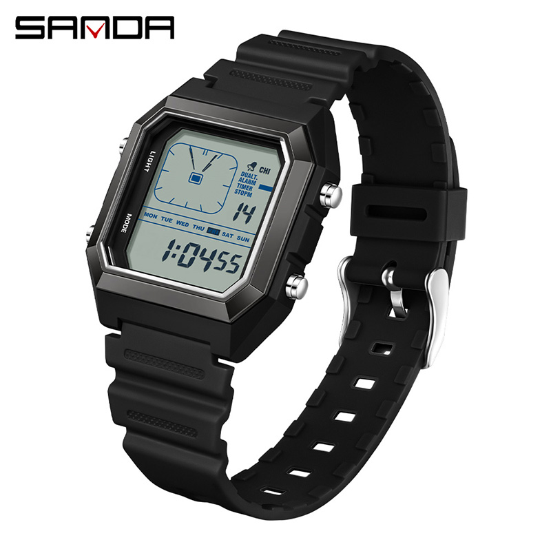 Tide Watch Surf - SANDA 6307 Nuovo Orologio Digitale Multifunzione