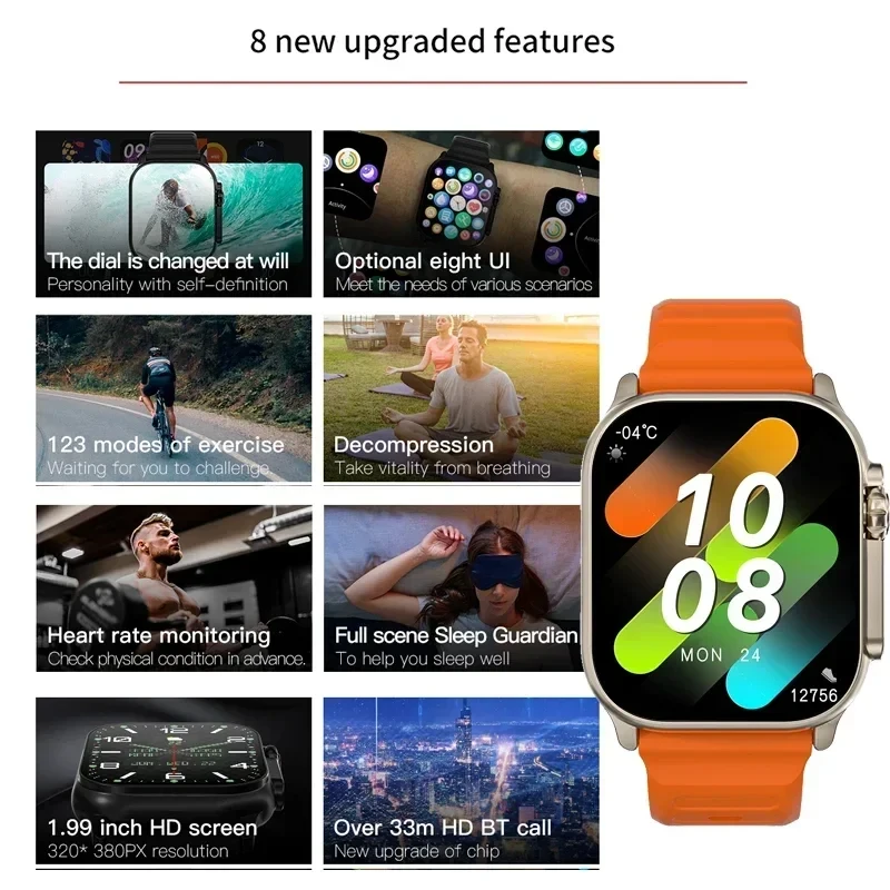 Nuovo Smartwatch T10 Ultra 49m - Smartwatch Watches With Bluetooth recensione e prezzo