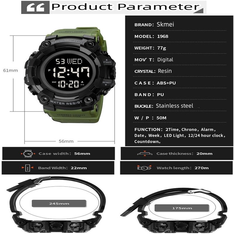 Skmei Orologi sportivi di moda - Tide Watch Surf recensione e prezzo