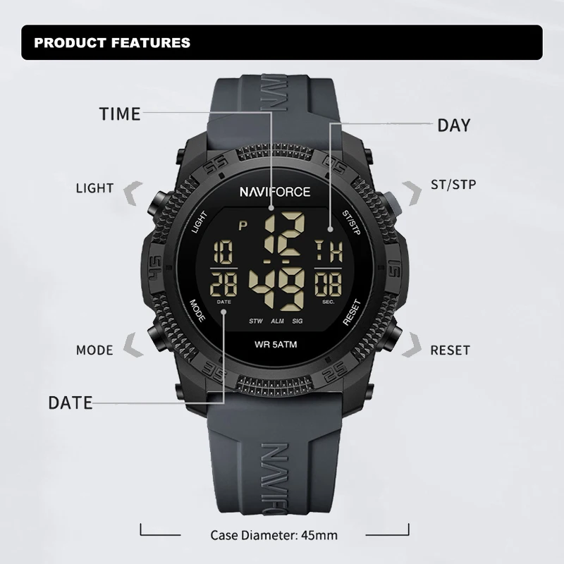 Nuovo Stile NAVIFORCE Orologio - Tide Watch Surf recensione e prezzo
