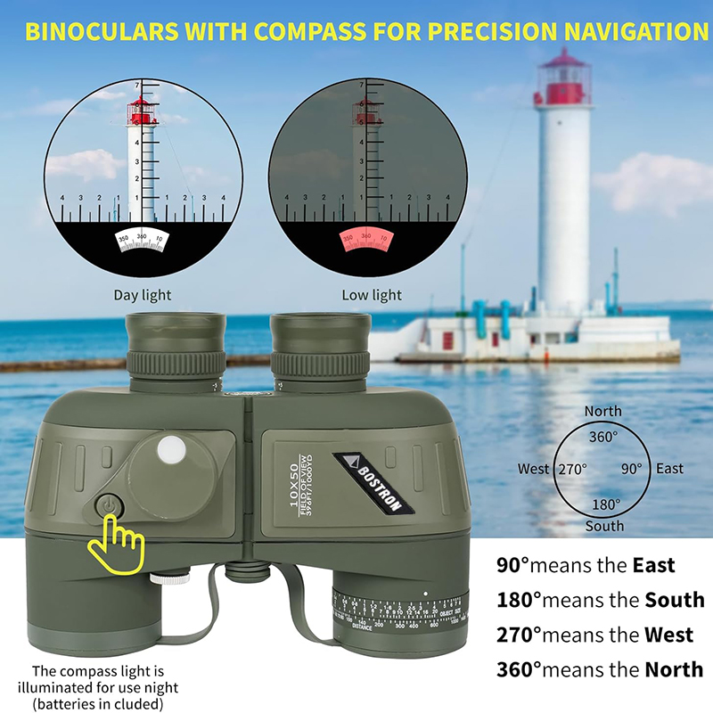 Binocolo 10x50 Marino Militare - Tide Watch Surf recensione e prezzo