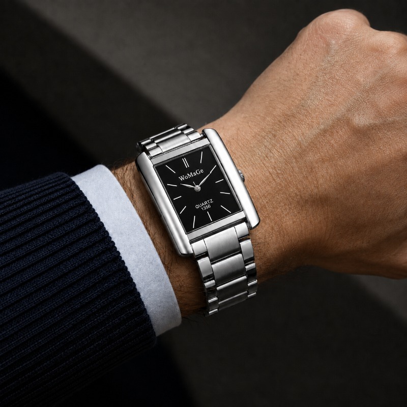 Orologio da Uomo Elegante con  - Smartwatch Square Watches For Men recensione e prezzo