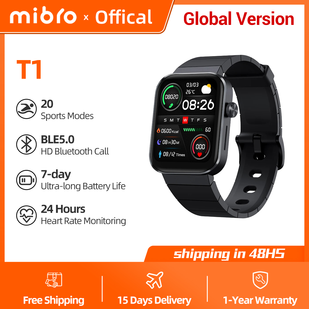Orologio Mibro T1 Versione Glo - Smartwatch Square Watches For Men recensione e prezzo