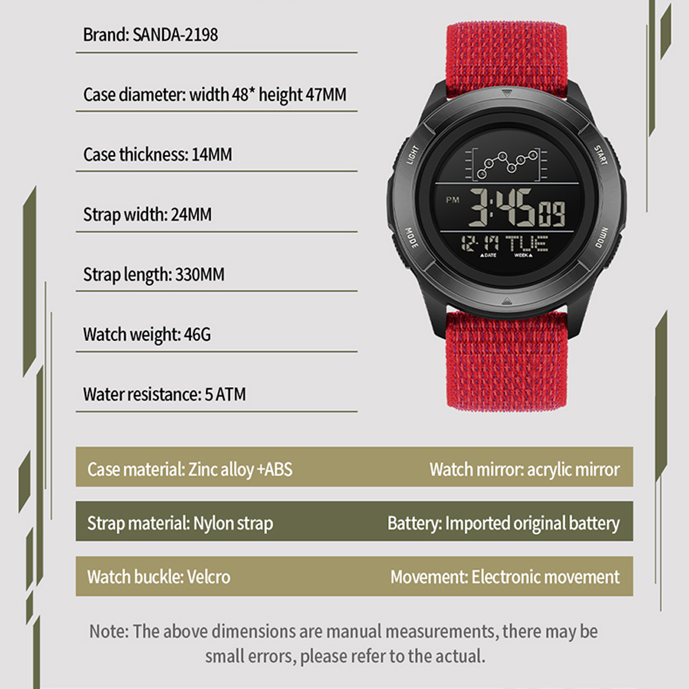 SANDA Orologio elettronico Cin - Tide Watch Surf recensione e prezzo