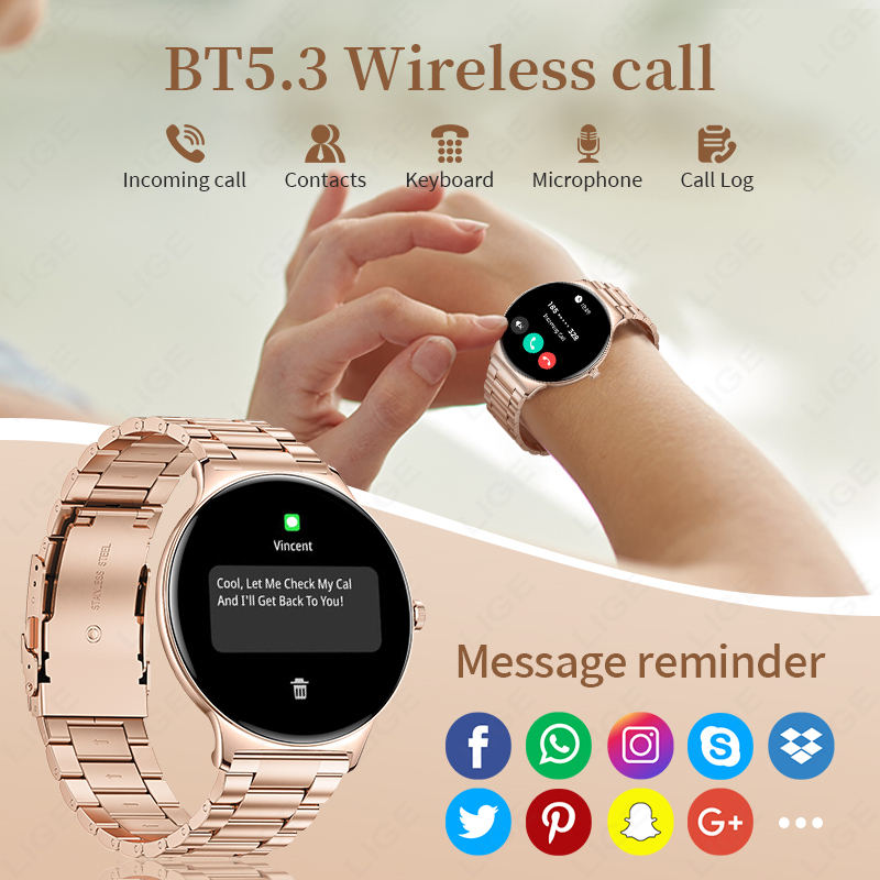 LIGE Nuovo Smartwatch da 7,9 m - Smartwatch Ladies Watches For Women recensione e prezzo