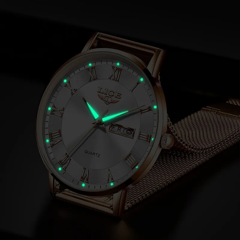LIGE Orologio da donna alla mo - Minimalist Thin Watch recensione e prezzo