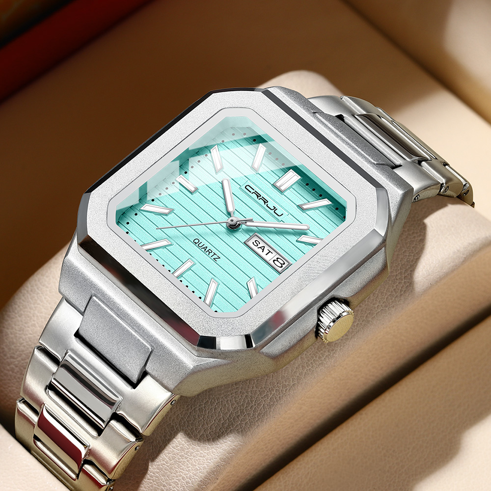 Orologio da uomo CRRJU casual  - Smartwatch Square Watches For Men recensione e prezzo