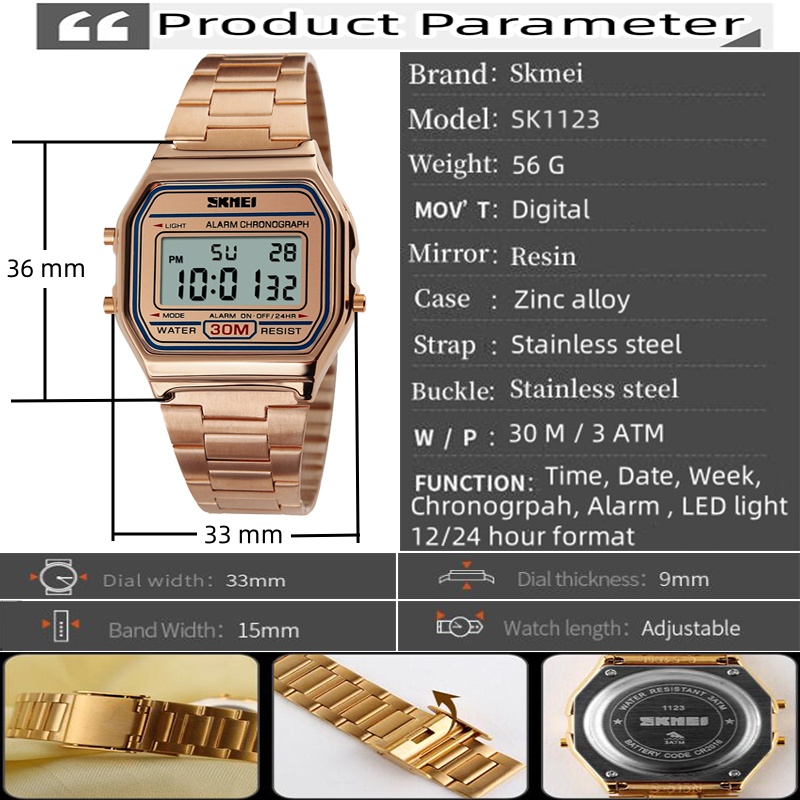 Skmei Bracciale digitale unise - Tide Watch Surf recensione e prezzo
