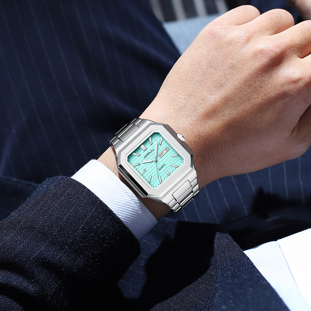 Orologio da uomo CRRJU casual  - Smartwatch Square Watches For Men recensione e prezzo