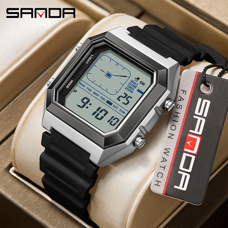 SANDA 6307 Nuovo Orologio Digi - Tide Watch Surf recensione e prezzo