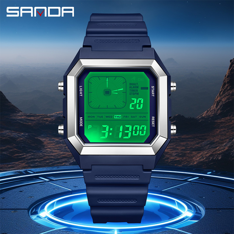 SANDA 6307 Nuovo Orologio Digi - Tide Watch Surf recensione e prezzo