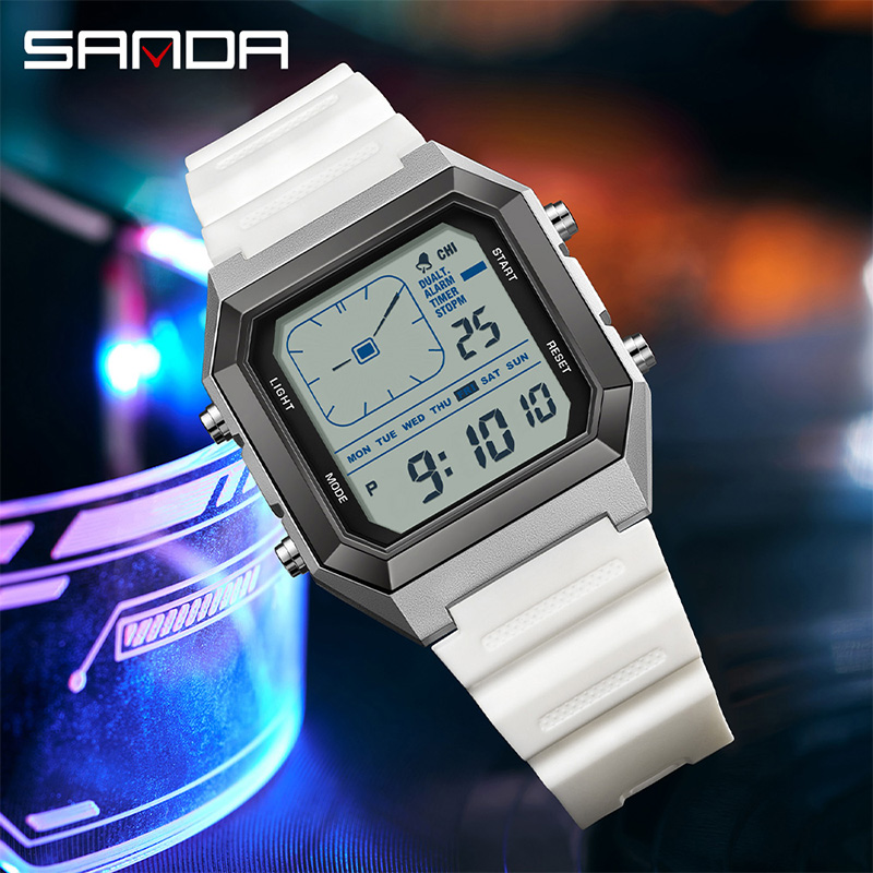 SANDA 6307 Nuovo Orologio Digi - Tide Watch Surf recensione e prezzo
